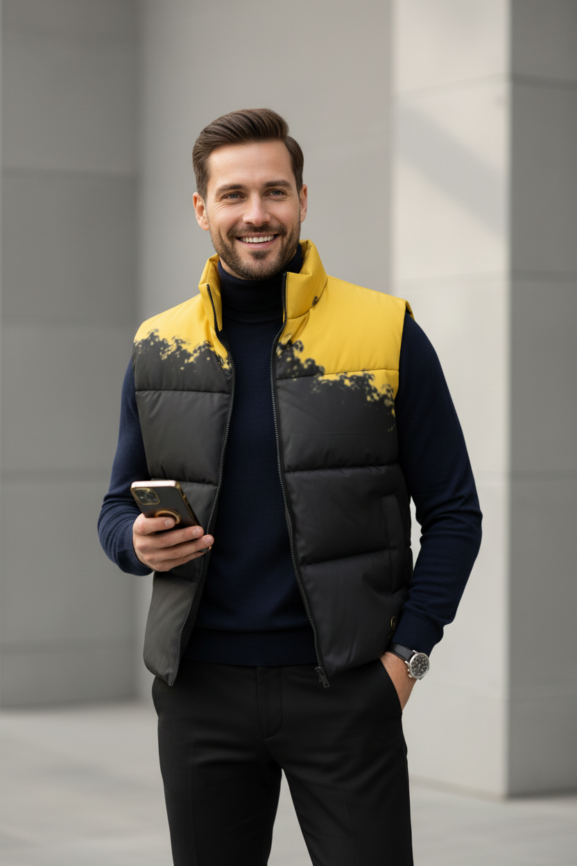 GOODIE X_Niveous Noir _Puffer Vest