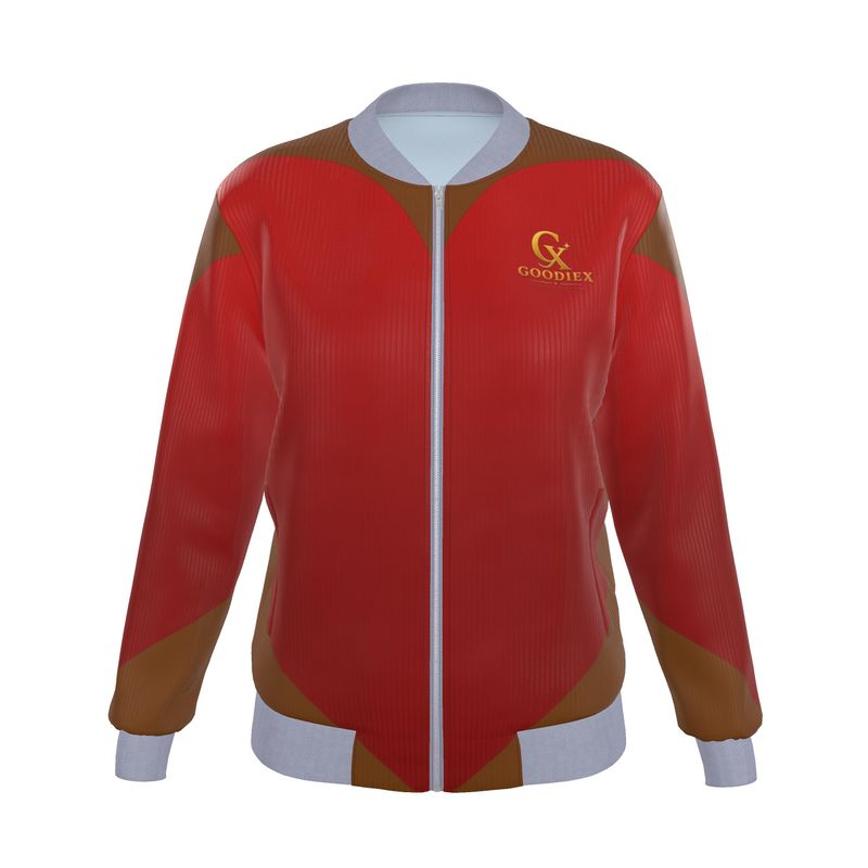 GOODIE X Red Dove — Women's Reversible Silk Bomber Jacket