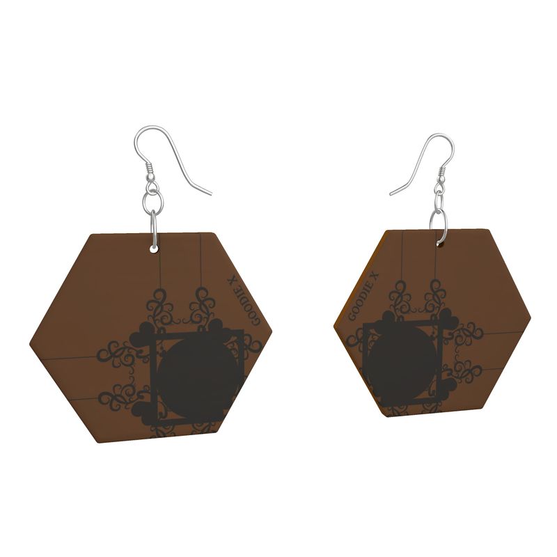 GOODIE X Artisan Hex Drop Earrings