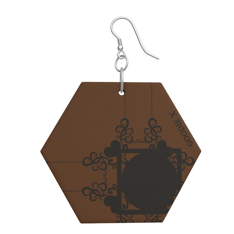 GOODIE X Artisan Hex Drop Earrings