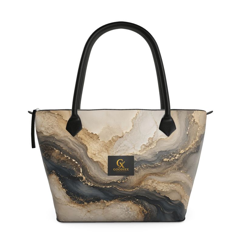 GOODIE X leather Zip Top Handbag
