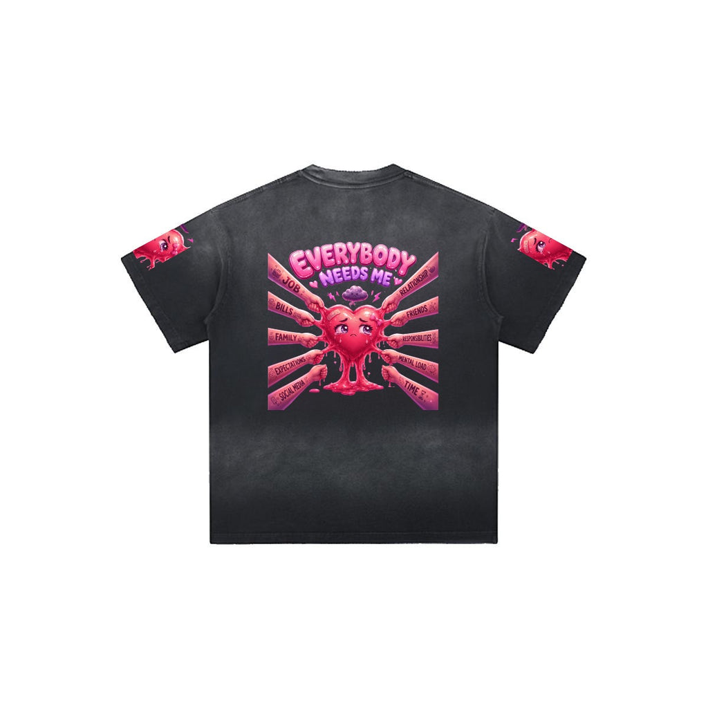 Everybody Needs Me Oversized Graphic Tee
