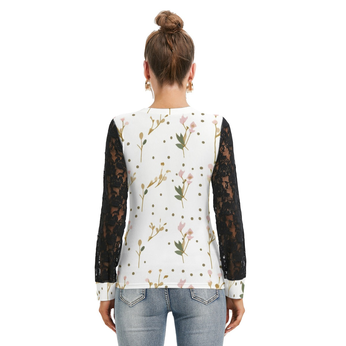 GOODIE X | Bloom Girl Lace-Sleeve Top