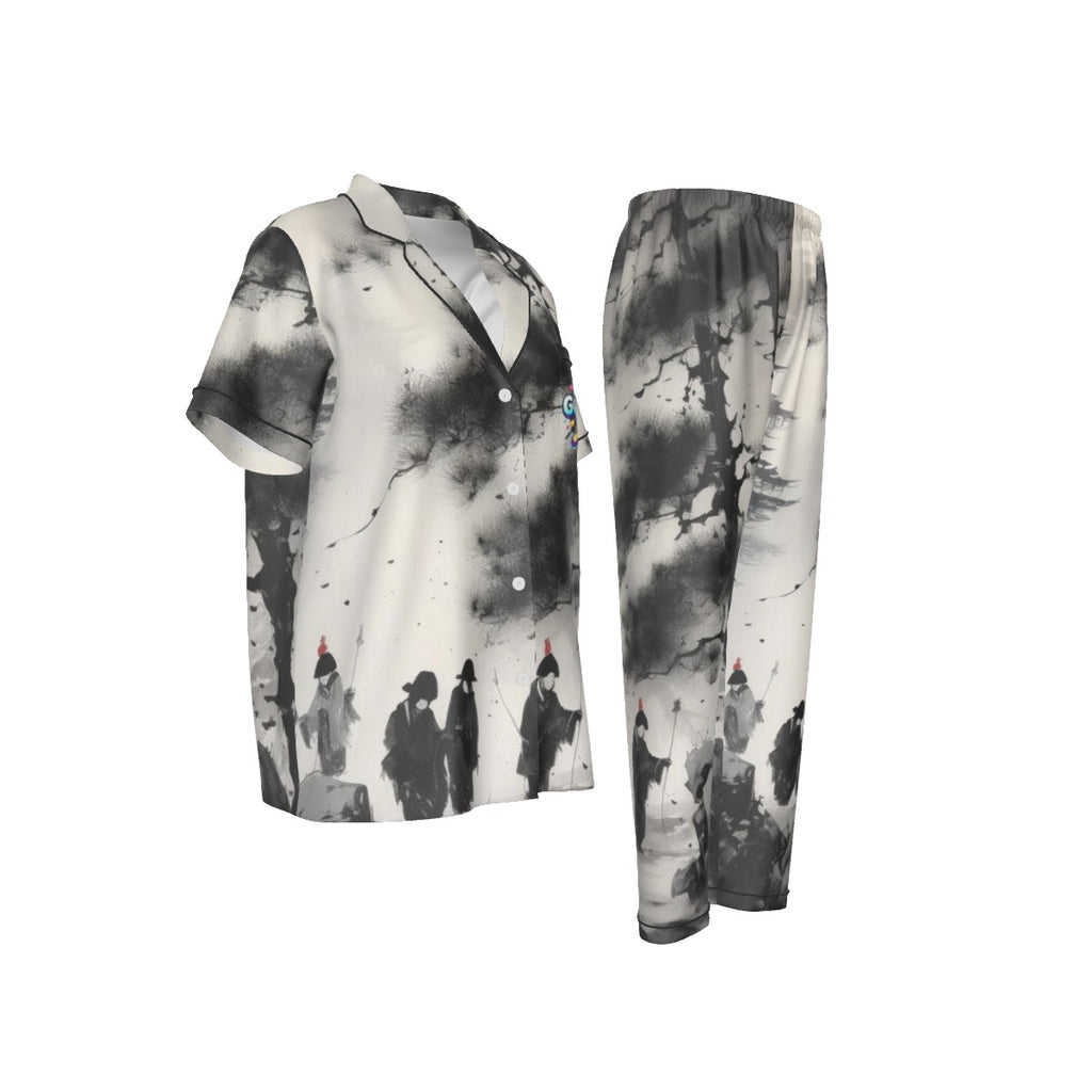 GOODIE X "Super Woman" Women's Cinematic Print Pajama Set