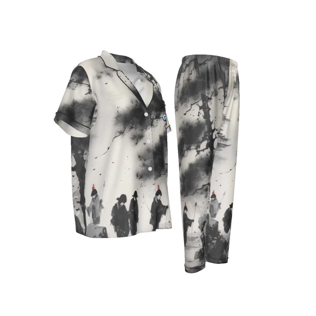 GOODIE X "Super Woman" Women's Cinematic Print Pajama Set