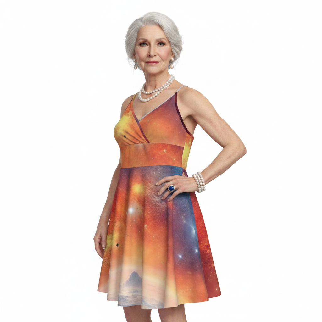 GOODIE X Eco-Luxe Solar Cross Cami Dress
