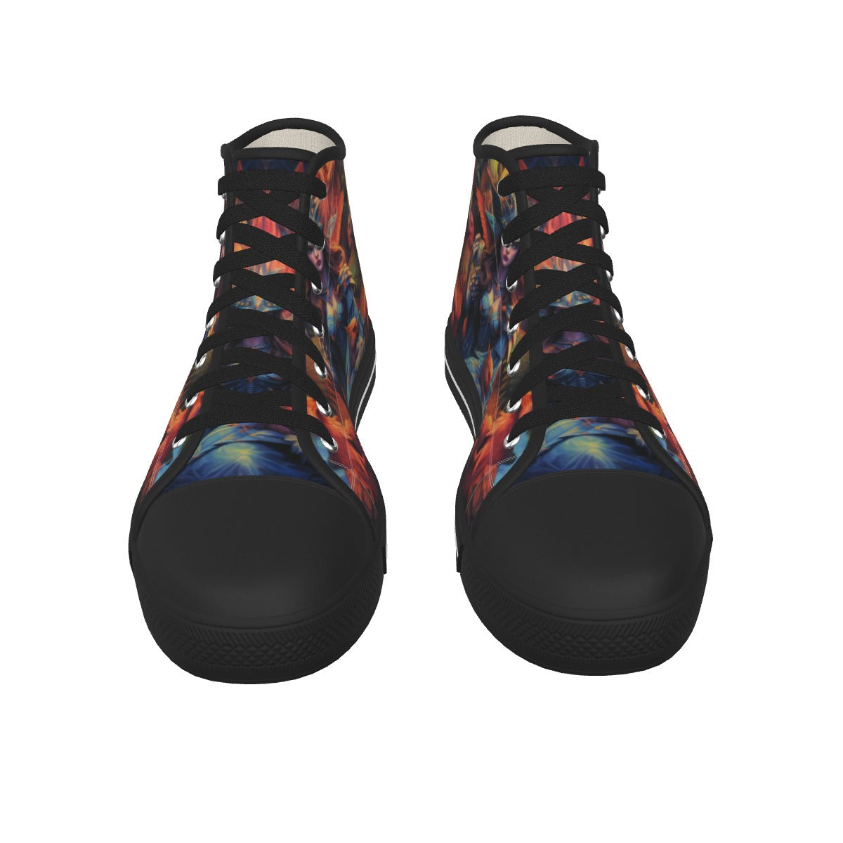 unisex Black Sole Canvas Shoes