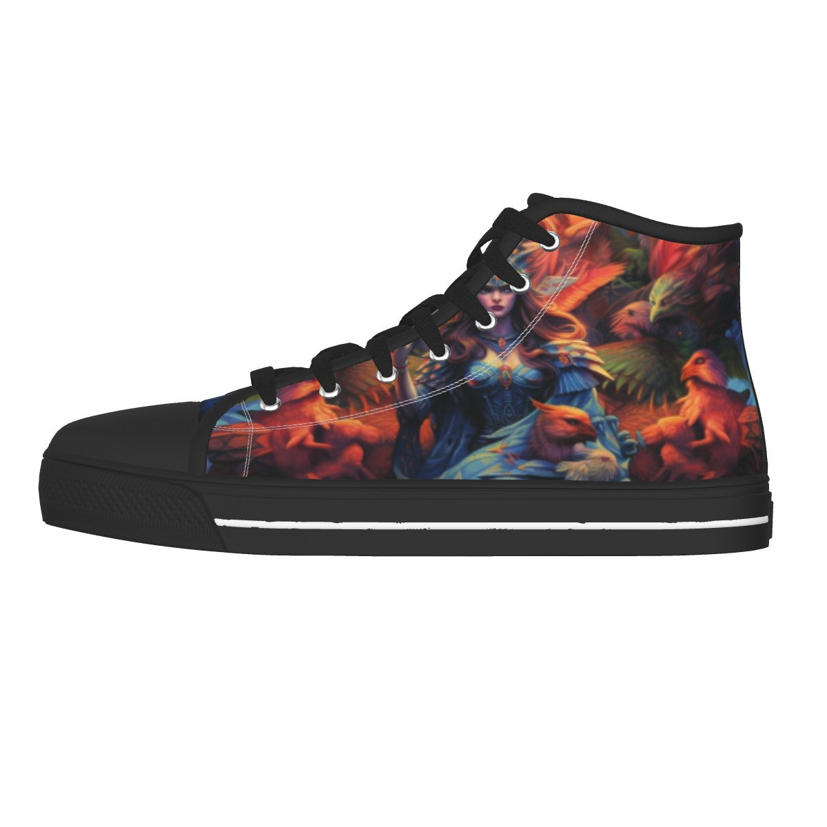 unisex Black Sole Canvas Shoes