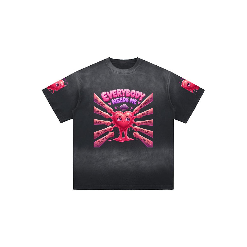 Everybody Needs Me Oversized Graphic Tee