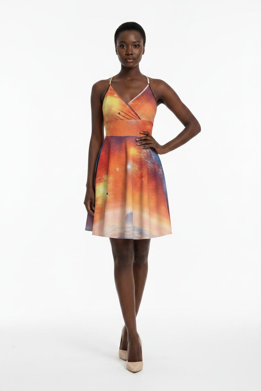 GOODIE X Eco-Luxe Solar Cross Cami Dress