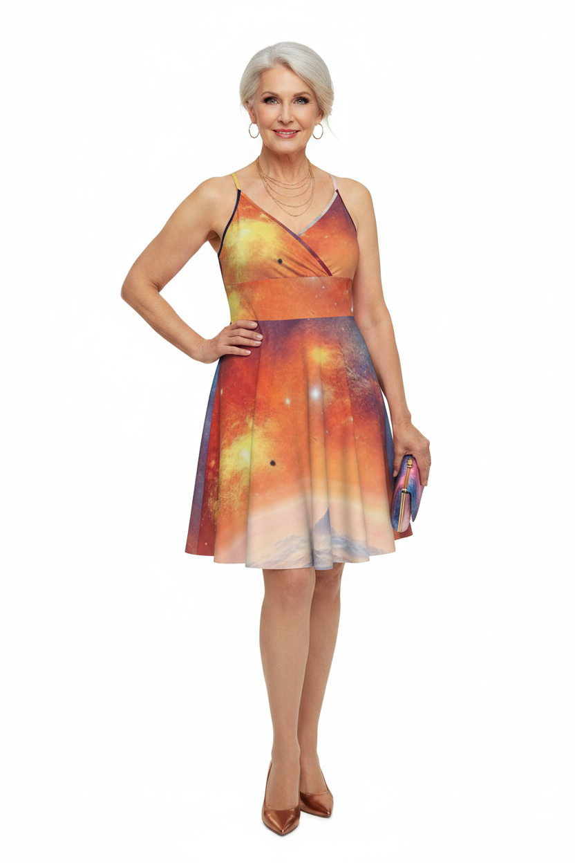 GOODIE X Eco-Luxe Solar Cross Cami Dress