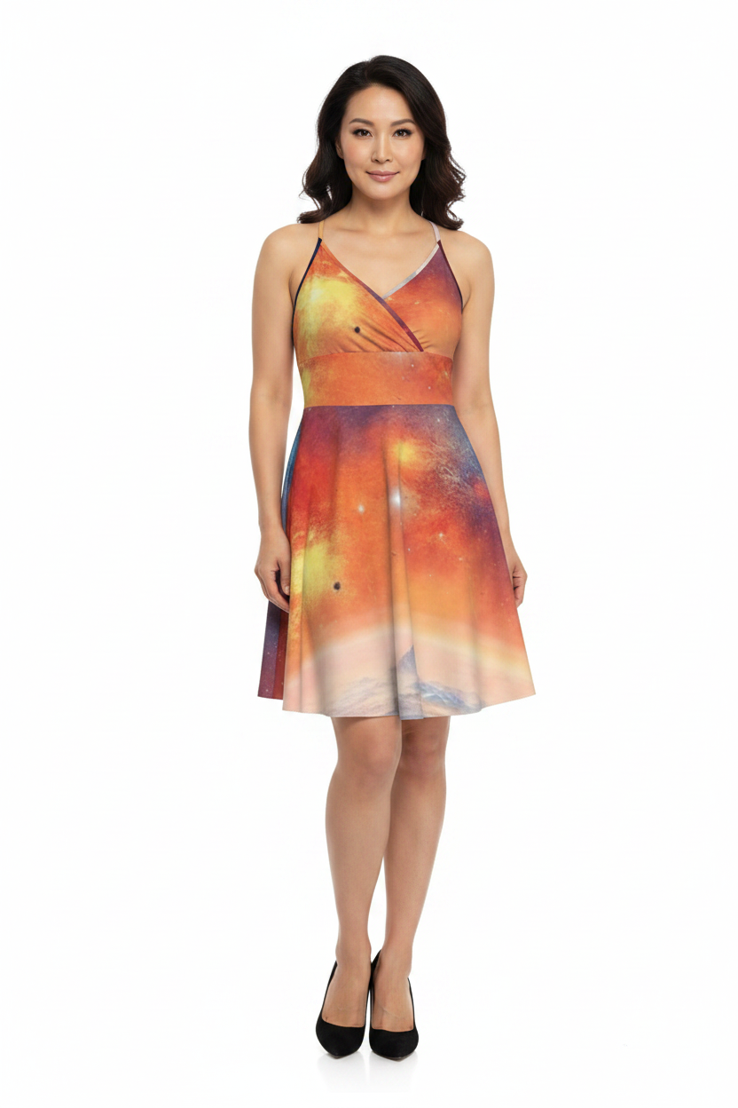 GOODIE X Eco-Luxe Solar Cross Cami Dress