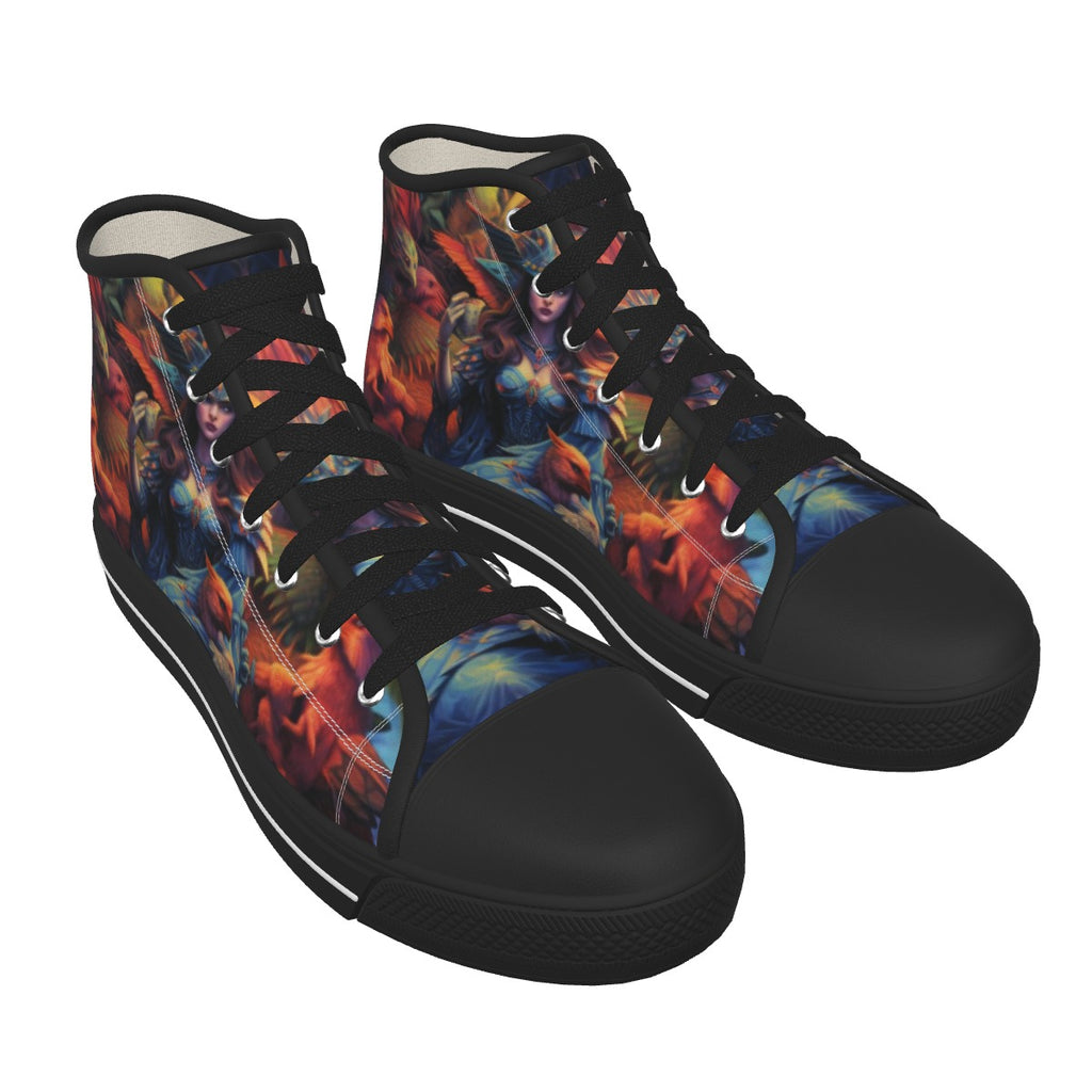 unisex Black Sole Canvas Shoes