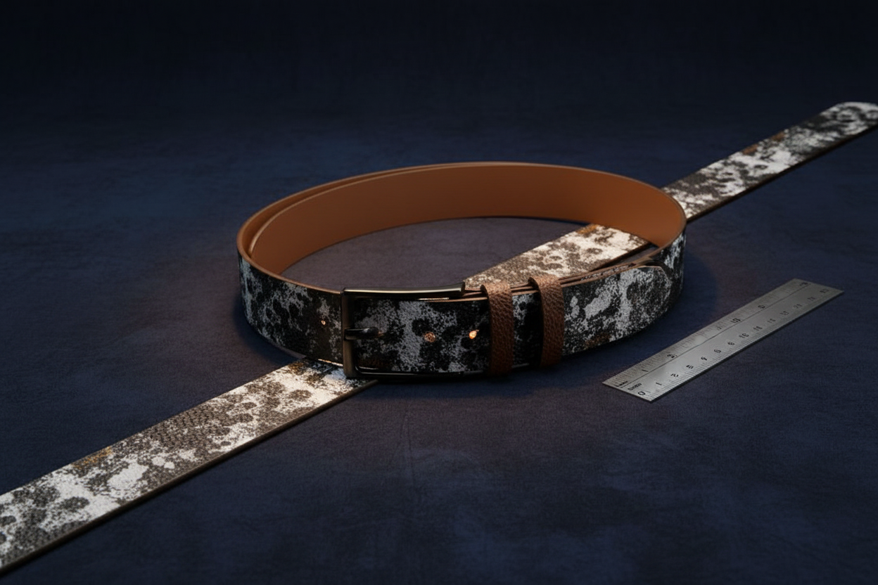 GOODIE X Leather Belt – Size & Detail