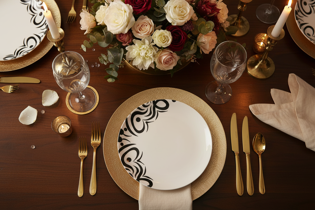 GOODIE X China Plates – Luxury Dining Table